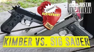 10mm SLUGFEST - SIG P220 vs. KIMBER 1911