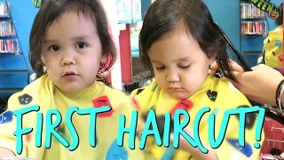 TWIN'S FIRST HAIRCUT! - October 25, 2016 - ItsJudysLife Vlogs