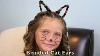 Braided Cat Ears | Halloween Hairstyles | Cute Girls Hairstyles