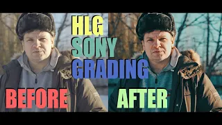Как проявить HLG 2 на Sony A7C, настройки, цветокоррекция, киношная картинка.