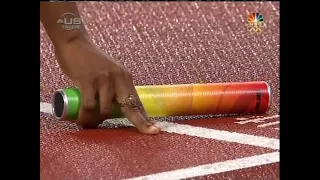 2008 Olympics Women's 4x100m Semifinal Heat2