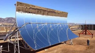 The world's cheapest tracker for solar heaters Parabolic trough
