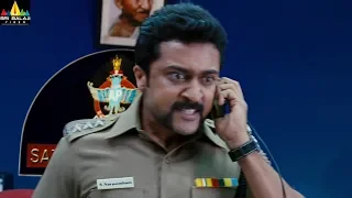 Surya Warning to Danny | Singam (Yamudu 2) Telugu Movie Scenes |  Sri Balaji Video