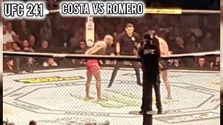 Paulo Costa in Anaheim California out on a war against Yoel Romero