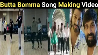 Butta Bomma Song Making Video | Behind-The-Shoot  | Allu Arjun | Jani Master | Pooja