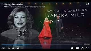 Sophia Loren e Sandra Milo premiate al David di Donatello 2021