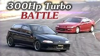 [ENG CC] Top Fuel Turbo Battle - 320Hp Civic vs. 350Hp Prelude HV19