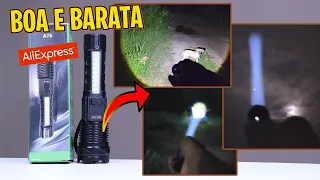 Lanterna tática Ultra POTENTE e barata do Aliexpress