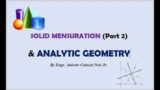 SESSION 3: Solid Mensuration and Analytic Geometry with Caltech (May 10, 2024)