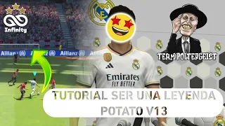 TUTORIAL PARA CREARTE A VOS MISMO EN "SER UNA LEYENDA" / POTATO PATCH V13 🤡 PES 2024 ⚽