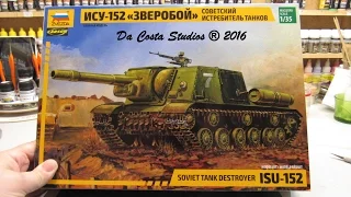 ZVEZDA - SOVIET TANK DESTROYER ISU-152 - IN BOX REVIEW By Da COSTA