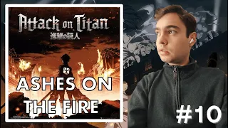 Non Anime fan Reacts to ASHES ON THE FIRE from Attack on Titan OST