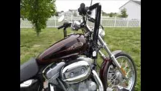 2009 Harley Davidson XL883C Sportster stock #9-5121 demo ride & walk around @ Diamond Motor Sports