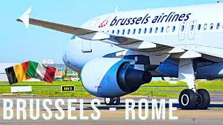Brussels Airlines (ECONOMY) | Airbus A320 | Brussels BRU - Rome FCO || 4K Trip report/ Retro Spect