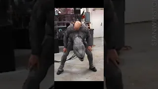 Zathura's Zorgon test with Derek Mears at Stan Winston Studio