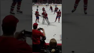 Habs warm up vs dallas stars