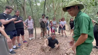 Would you enter these underground tunnels? Cu Chi tunnels - Vietnam 🇻🇳