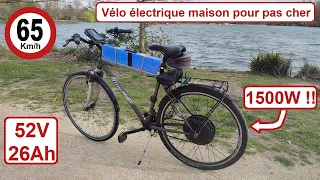 Électrifier un vélo à faible coût : puissance et autonomie pour 150€ ! (DIY ebike)