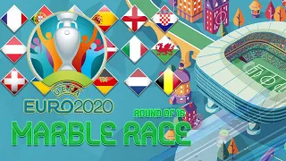 EURO 2020 MARBLE RACE - Round of 16 🌍⚽️ !