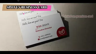 SPOT UV GLOSS BUSINESS CARD PRINTING