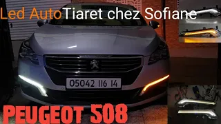 Peugeot 508 😍🇩🇿 changemment led feux de jour et clingnotant (Rèparation ) 💯✅✔