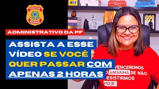 Plano de estudos para administrativo da PF com 02 horas por dia