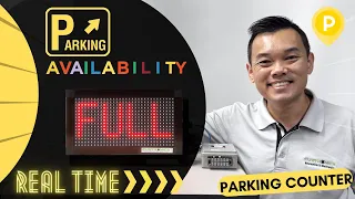 LED car park counter availability sign