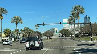 Driving Downtown Jacksonville Florida