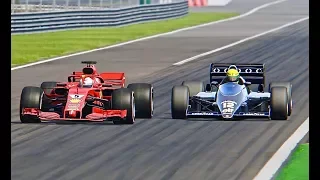 Ferrari F1 2018 vs Lotus F1 1986 - Monza