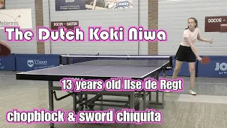 13 years old "The Dutch Koki Niwa" Chopblocks & Sword chiquita!! Ilse de Regt