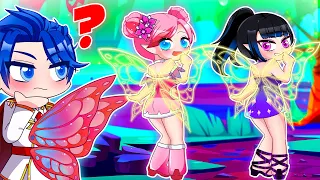 Whose wing is this? Butterfly Fairy Princess Anna vs Lisa Love Story | Gacha Life x Gacha Club