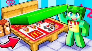 J'ai construit un MCDONALDS SECRET dans ma maison sur Minecraft !