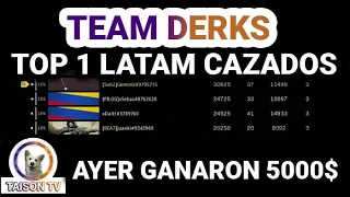 Cazado el Team Merks Top 1 de Latam & Geminis Top 1 Colombia -ganaron 5000$ en un Torneo Warzone