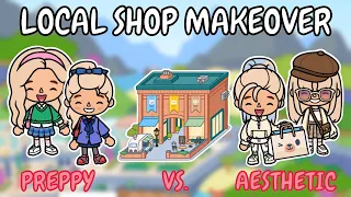 Preppy vs. Beige Aesthetic Local Shop 🛍️ Toca Boca House Ideas 😍 TOCA GIRLZ