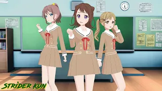 [MMD]: Bang Dream X Love Live: Shocking Party
