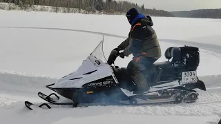 На снегоходах Тайга Варяг 550V Stels 600  BRP SkiDoo Exp 1000 к историческим местам в Нагорный Иштан