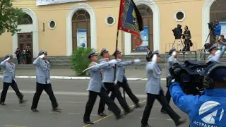 #Астраханские полицейские приняли участие в параде, посвящённом Дню Победы