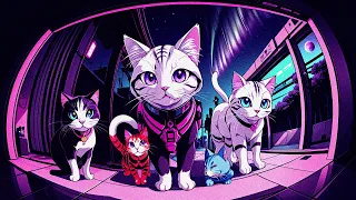 🐾 Meowtrix Reloaded: Akihabara Synthwave Cyber Tails 🎧🎶