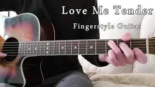 Love Me Tender easy fingerstyle guitar + free tabs