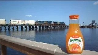 CSX Tropicana Train The Great Chase Juice Left Behind Preview