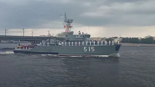 Парад ВМФ в Санкт-Петербурге 2019.