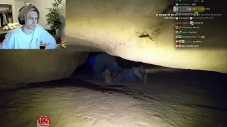 xQc Reacts to High Anxiety Inside Petty Johns Cave