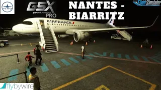 Vol IFR - Nantes(LFRS) - Biarritz(LFBZ) - MSFS2020 - IVAO - GSX Pro - A32NX FBW - FR