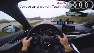 2017 Audi A4 3.0 V6 TDI | TOP SPEED on German Autobahn ✔