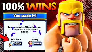 I Got a *GODLY* 100% Win Rate in Clash Royale