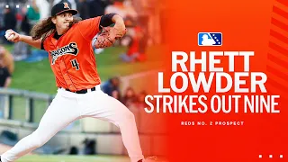 Rhett Lowder strikes out nine batters