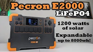 Pecron E2000 LFP - AFFORDABLE Portable Power!1200 Watts of Solar - 3500 Cycles!  - Review Video