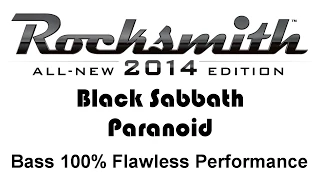 Black Sabbath "Paranoid" Rocksmith 2014 bass cover 100% finger