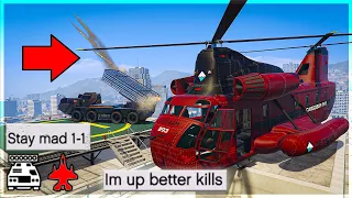 Cargobob Trolling Tryhards With My CHERNOBOG on GTA Online!