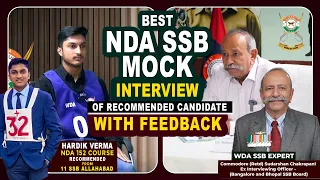 Best NDA SSB Mock Interview with Feedback of Recommended Candidate | Best SSB Coaching in Lko India